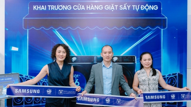 Samsung cùng đối tác khai trương cửa hàng giặt sấy đầu tiên