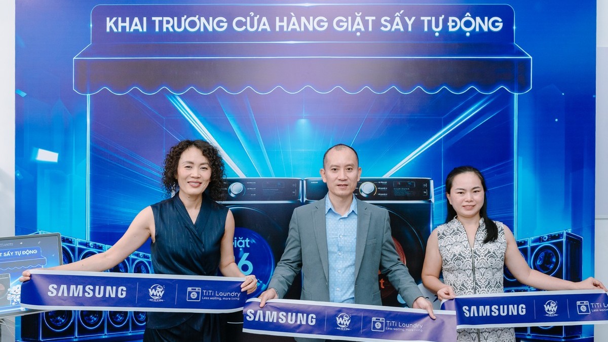 Samsung cùng đối tác khai trương cửa hàng giặt sấy đầu tiên