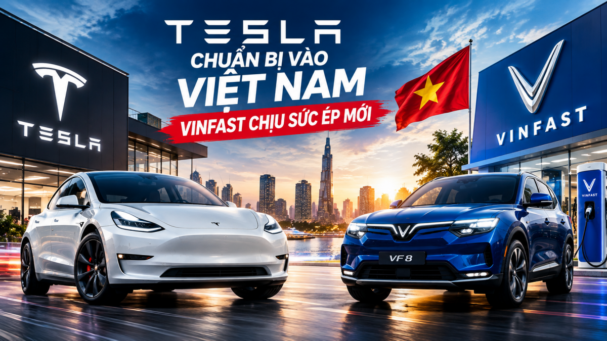 Tesla chuẩn bị vào Việt Nam, VinFast chịu sức ép mới
