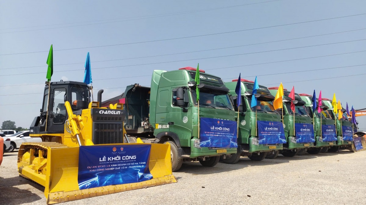 Bắc Ninh: Khởi công Khu công nghiệp Quế Võ III - Phân khu 2 Bắc Ninh: Khởi công Khu công nghiệp Quế Võ III - Phân khu 2