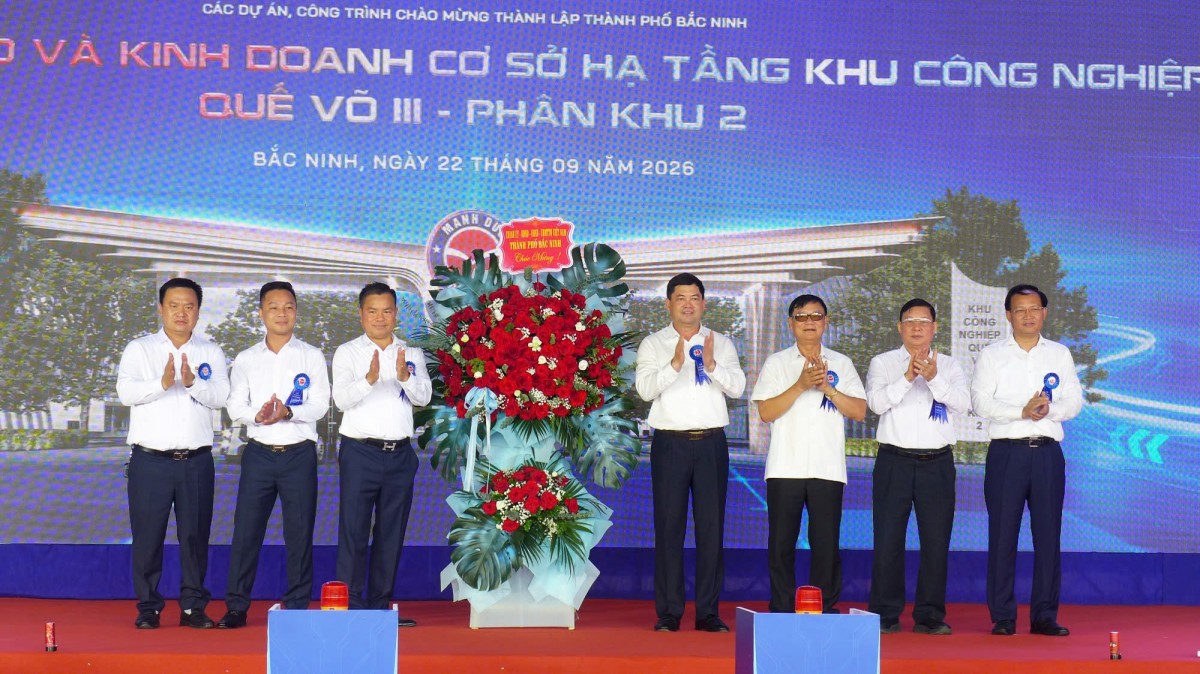Bắc Ninh: Khởi công Khu công nghiệp Quế Võ III - Phân khu 2 Bắc Ninh: Khởi công Khu công nghiệp Quế Võ III - Phân khu 2