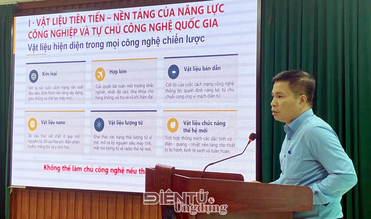 PGS.TS Trần Quốc Tiến thay mặt Viện Khoa học vật liệu, Viện Hàn lâm Khoa học và Công nghệ Việt Nam PGS.TS Trần Quốc Tiến thay mặt Viện Khoa học vật liệu, Viện Hàn lâm Khoa học và Công nghệ Việt Nam