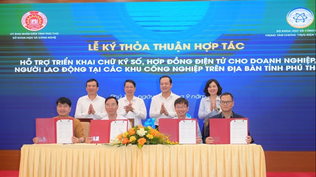 Hợp đồng lao động điện tử và chữ ký số miễn phí vào khu công nghiệp Phú Thọ