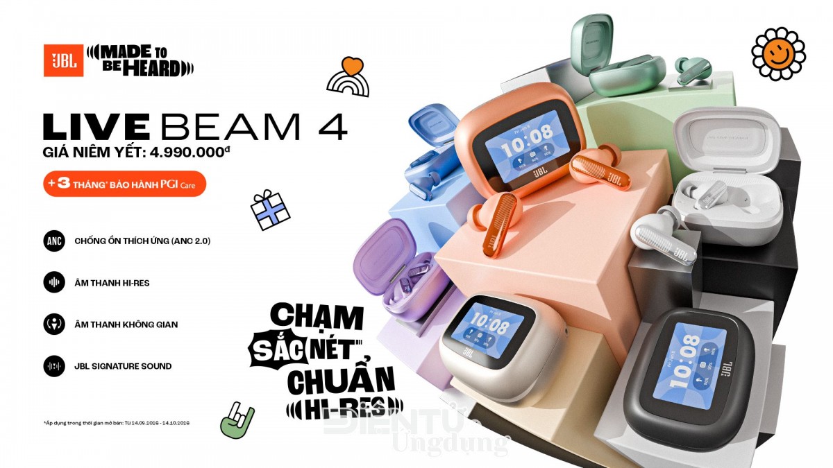 JBL Live Beam 4 chính thức ra mắt