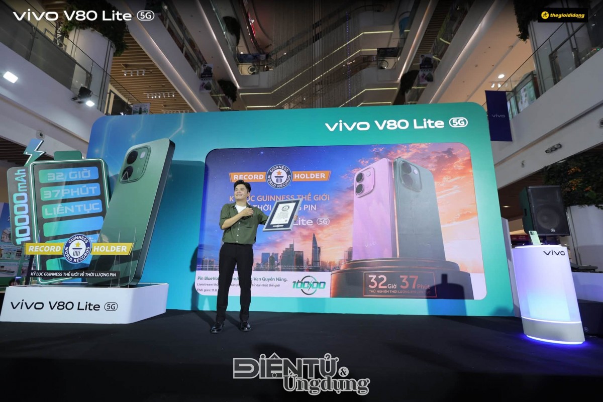 vivo V80 Lite 5G chính thức ra mắt tại Việt Nam