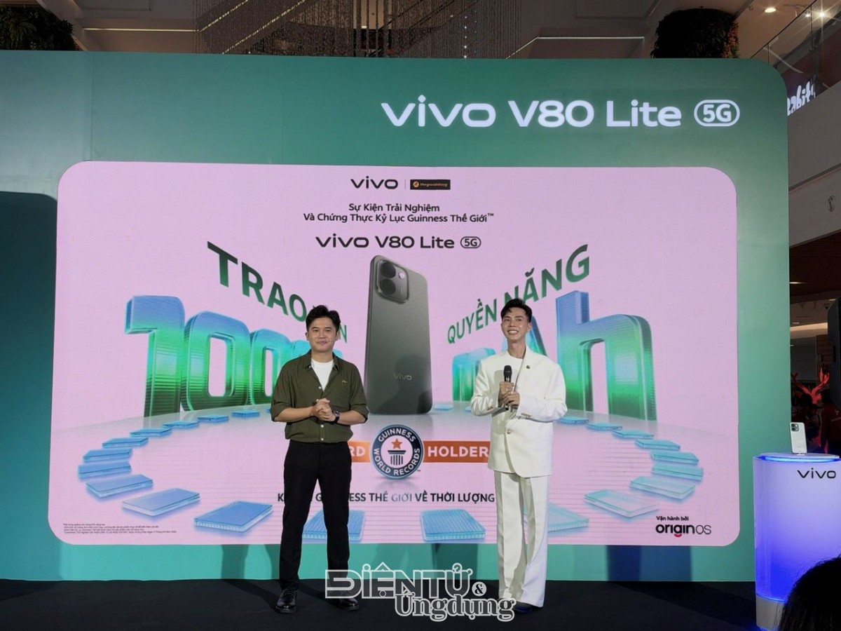 vivo V80 Lite 5G chính thức ra mắt tại Việt Nam