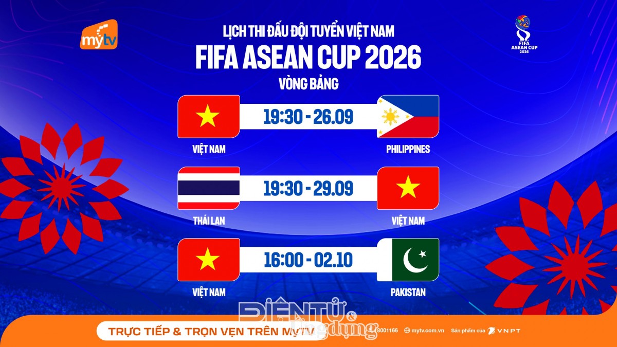 Người dùng MyTV sẽ được xem FIFA ASEAN Cup 2026 bản quyền Người dùng MyTV sẽ được xem FIFA ASEAN Cup 2026 bản quyền