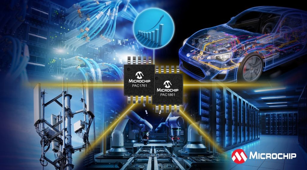 Chip giám sát nguồn điện PAC1761 và PAC1861 của Microchip dành cho hệ thống nguồn 48V Chip giám sát nguồn điện PAC1761 và PAC1861 của Microchip dành cho hệ thống nguồn 48V
