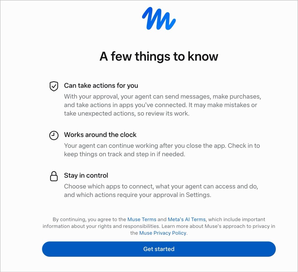 Meta Muse tác nhân AI làm việc giỏi nhưng đòi quá nhiều quyền riêng tư