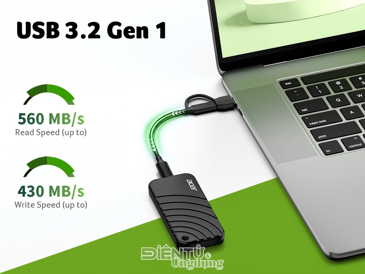 Acer ra mắt ổ SSD di động tốc độ cao cho nhu cầu lưu trữ hàng ngày