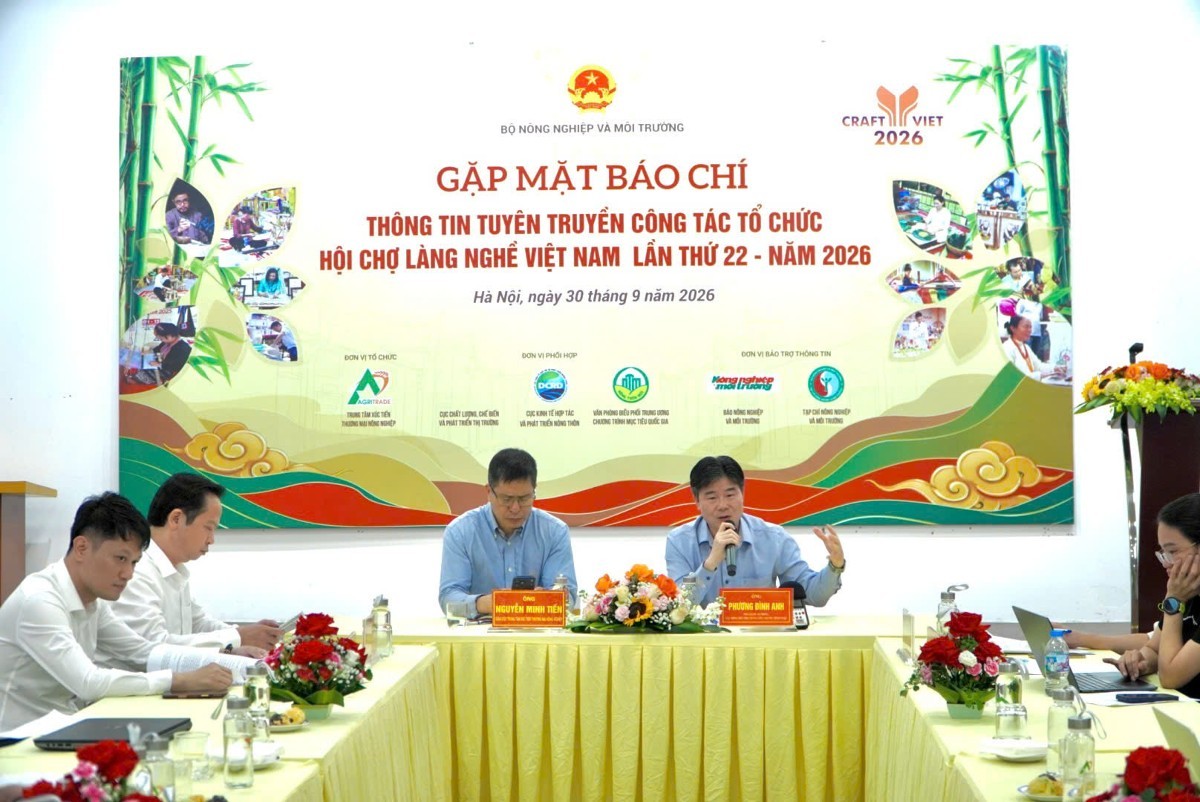 Hội chợ Làng nghề Việt Nam 2026: Đưa sản phẩm truyền thống lên thị trường số
