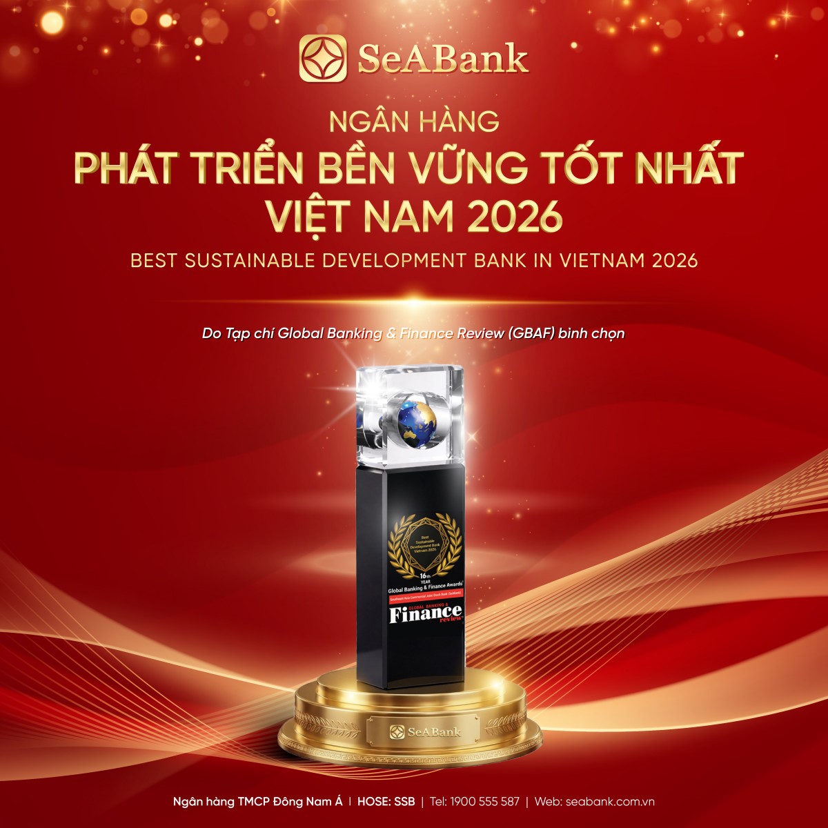 Nỗ lực phát triển bền vững của SeABank được ghi nhận bởi cộng đồng tài chính quốc tế Nỗ lực phát triển bền vững của SeABank được ghi nhận bởi cộng đồng tài chính quốc tế