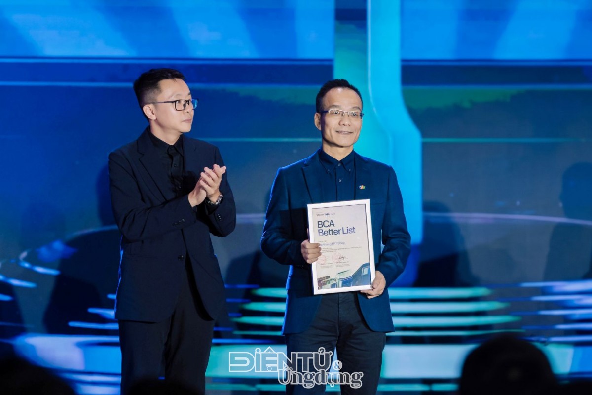FPT Shop góp mặt trong Better List 2026 tại hạng mục “Đại lý bán lẻ sản phẩm công nghệ được yêu thích tại Việt Nam”, thuộc khuôn khổ Better Choice Awards 2026.