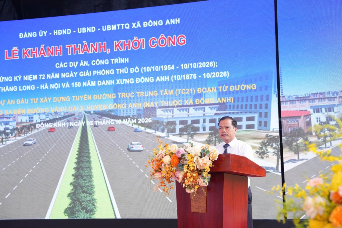 Hà Nội: Đông Anh khởi công, khánh thành nhiều công trình chào mừng 72 năm Giải phóng Thủ đô Hà Nội: Đông Anh khởi công, khánh thành nhiều công trình chào mừng 72 năm Giải phóng Thủ đô