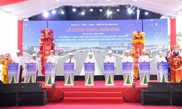 Hà Nội: Đông Anh khởi công, khánh thành nhiều công trình chào mừng 72 năm Giải phóng Thủ đô