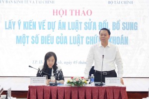 Hội thảo lấy ý kiến về dự án Luật sửa đổi, bổ sung một số điều của Luật Chứng khoán