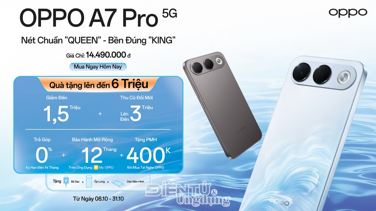OPPO A7 Pro 5G: bước chuyển mình toàn diện của dòng A Series