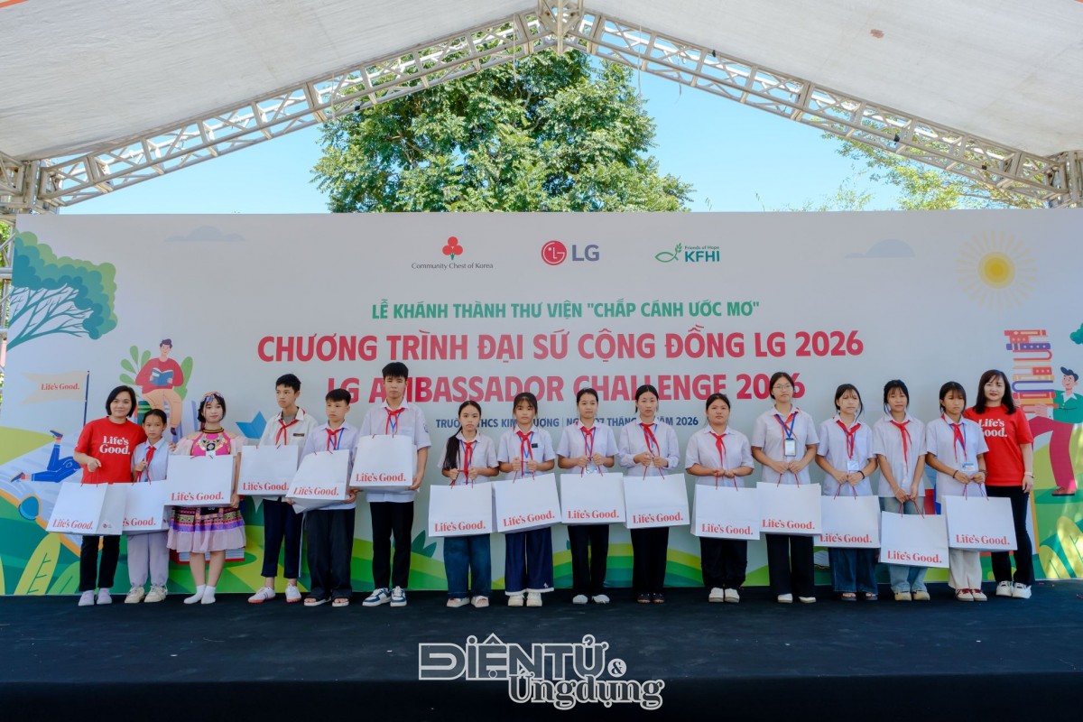 LG ra mắt thư viện “Chắp cánh ước mơ” tại Thái Nguyên