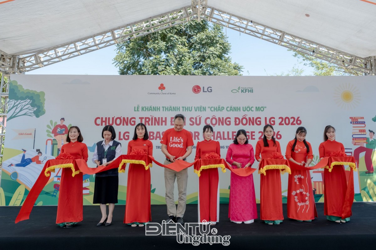 LG ra mắt thư viện “Chắp cánh ước mơ” tại Thái Nguyên