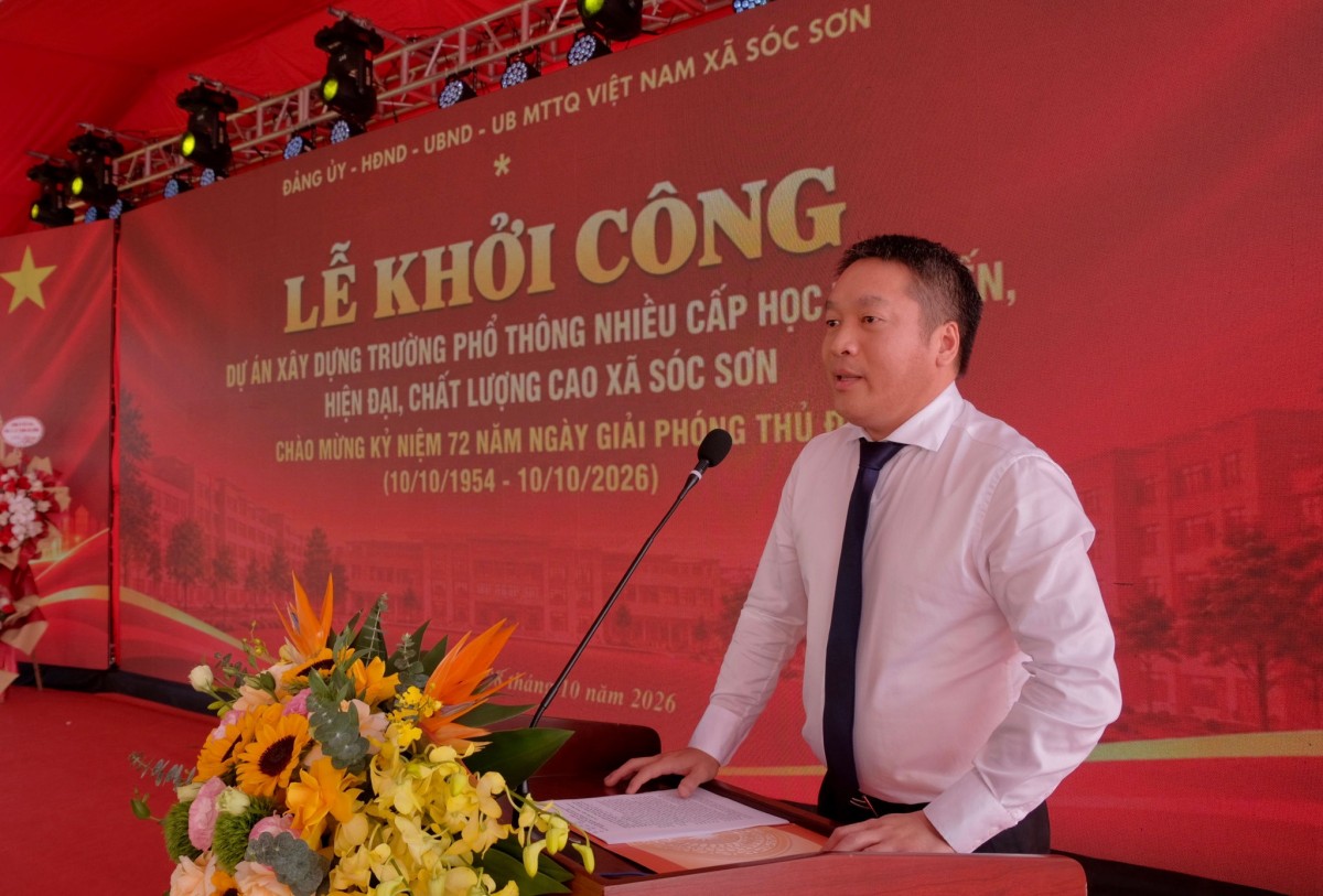 Sóc Sơn khởi công trường học chất lượng cao 678 tỷ đồng Sóc Sơn khởi công trường học chất lượng cao 678 tỷ đồng