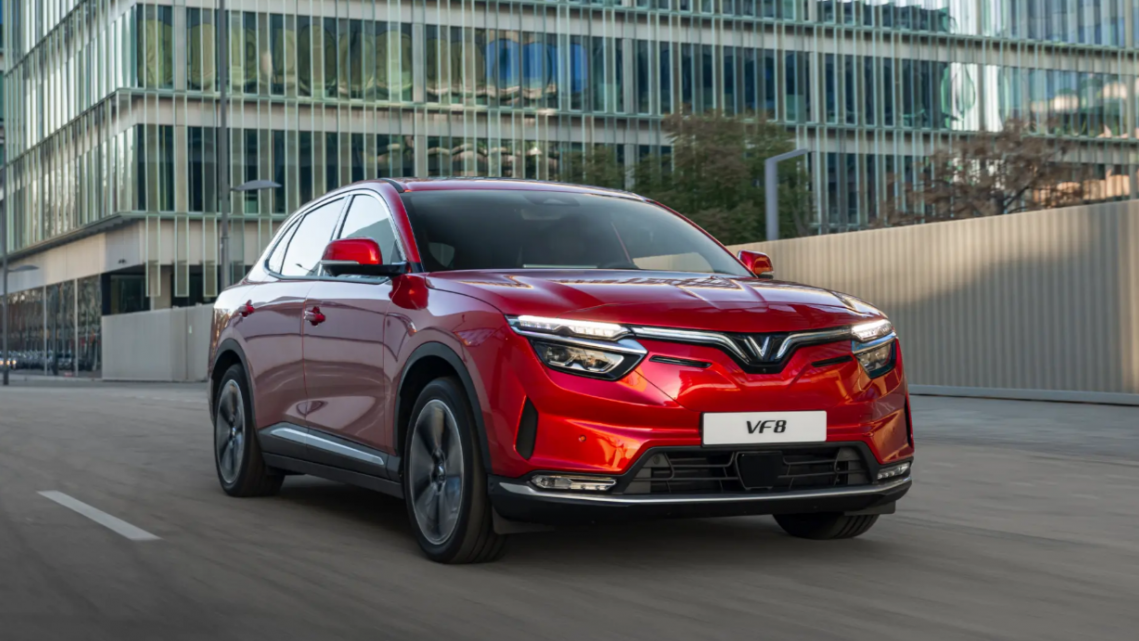 Mẫu xe VinFast VF 8. Ảnh: VinFast. Mẫu xe VinFast VF 8. Ảnh: VinFast.