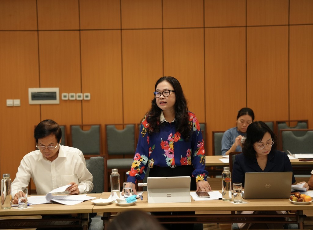 Phó Giám đốc Sở Tư pháp thành phố Hà Nội Phạm Thị Thanh Hương đề xuất làm rõ khái niệm, tiêu chí xác định đối tượng thụ hưởng