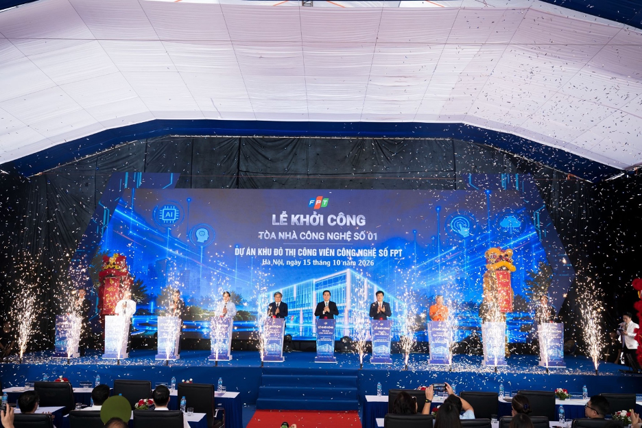 Khởi công tòa nhà đầu tiên tại Khu đô thị Công viên công nghệ số FPT