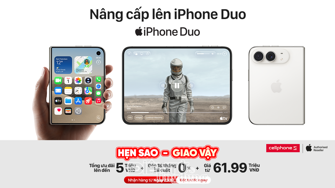 Đặt trước iPhone Duo chính hãng, nhận ưu đãi đến 5 triệu đồng