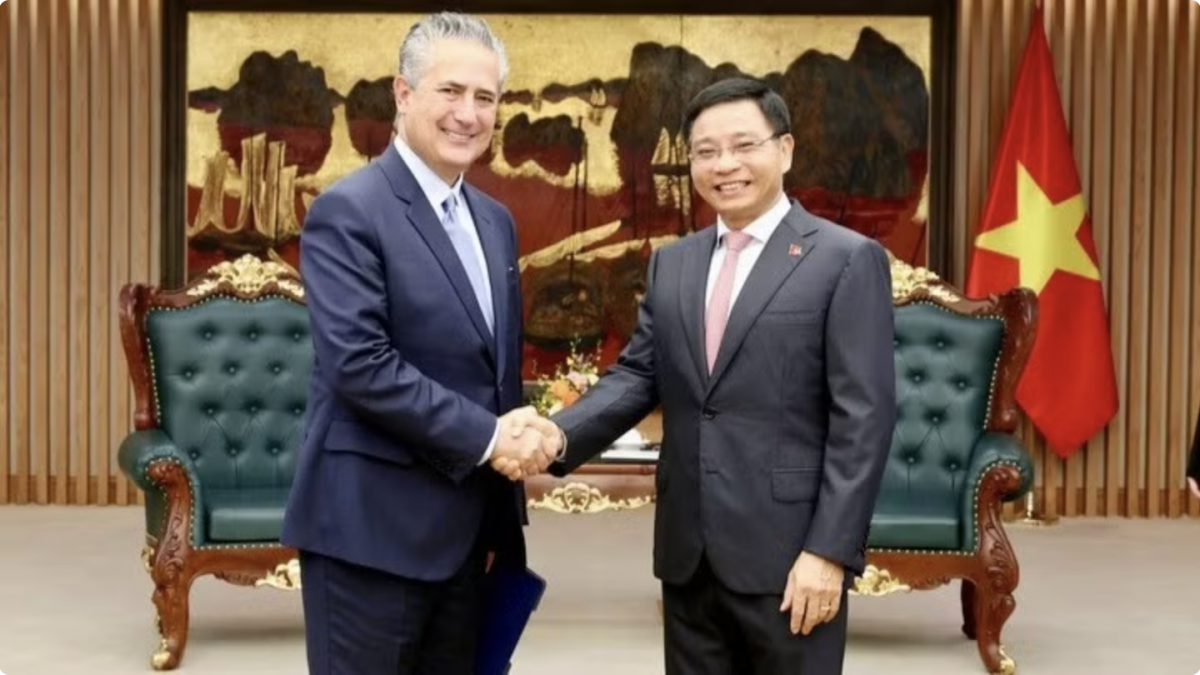 Phó Thủ tướng Nguyễn Văn Thắng tiếp ông Ernesto Torres Cantú, lãnh đạo cấp cao Tập đoàn Citigroup. Ảnh: Đức Tuân/Báo Điện tử Chính phủ.