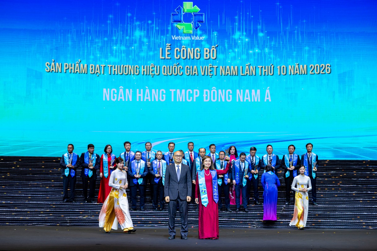 SeABank lần thứ 4 liên tiếp được vinh danh Thương hiệu Quốc gia Việt Nam