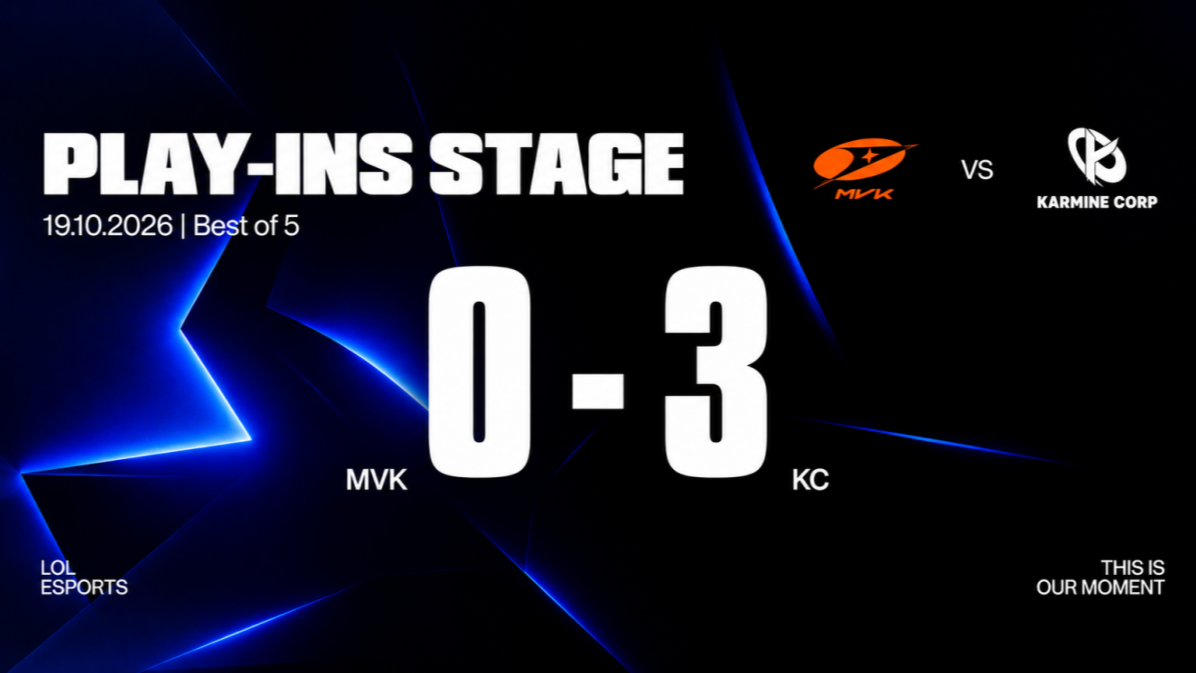 MVK Esports dừng bước tại CKTG 2026 sau thất bại trước Karmine Corp