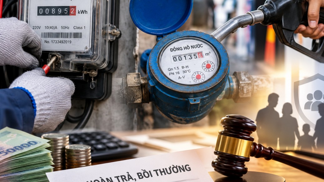 Gian lận đồng hồ điện nước phải bồi thường thế nào?