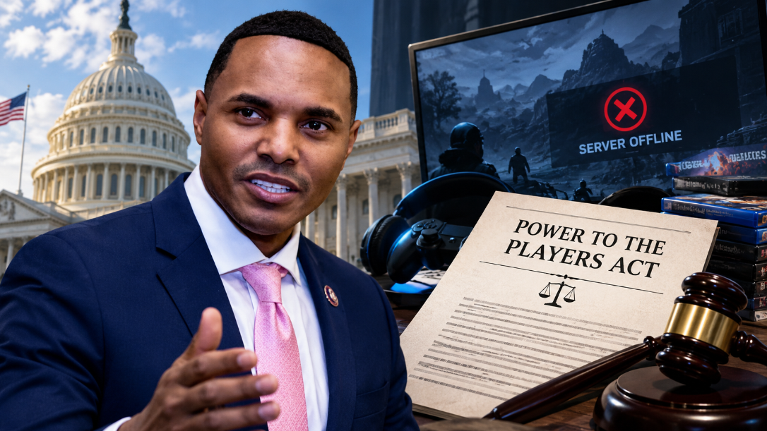 Hạ nghị sĩ Mỹ Ritchie Torres thúc đẩy đề xuất đạo luật bảo vệ quyền sở hữu game kỹ thuật số. Hình minh họa được tạo bởi AI.