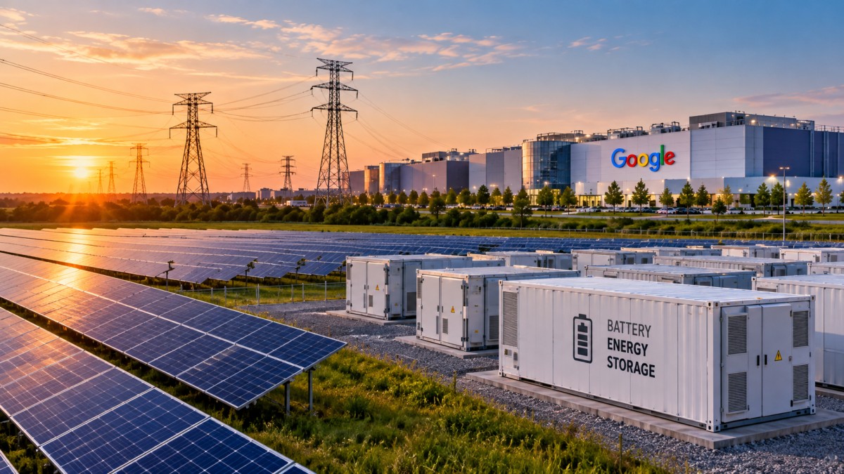 Google chi trả điện mặt trời 440 MW và pin lưu trữ 1.400 MWh tại Mỹ