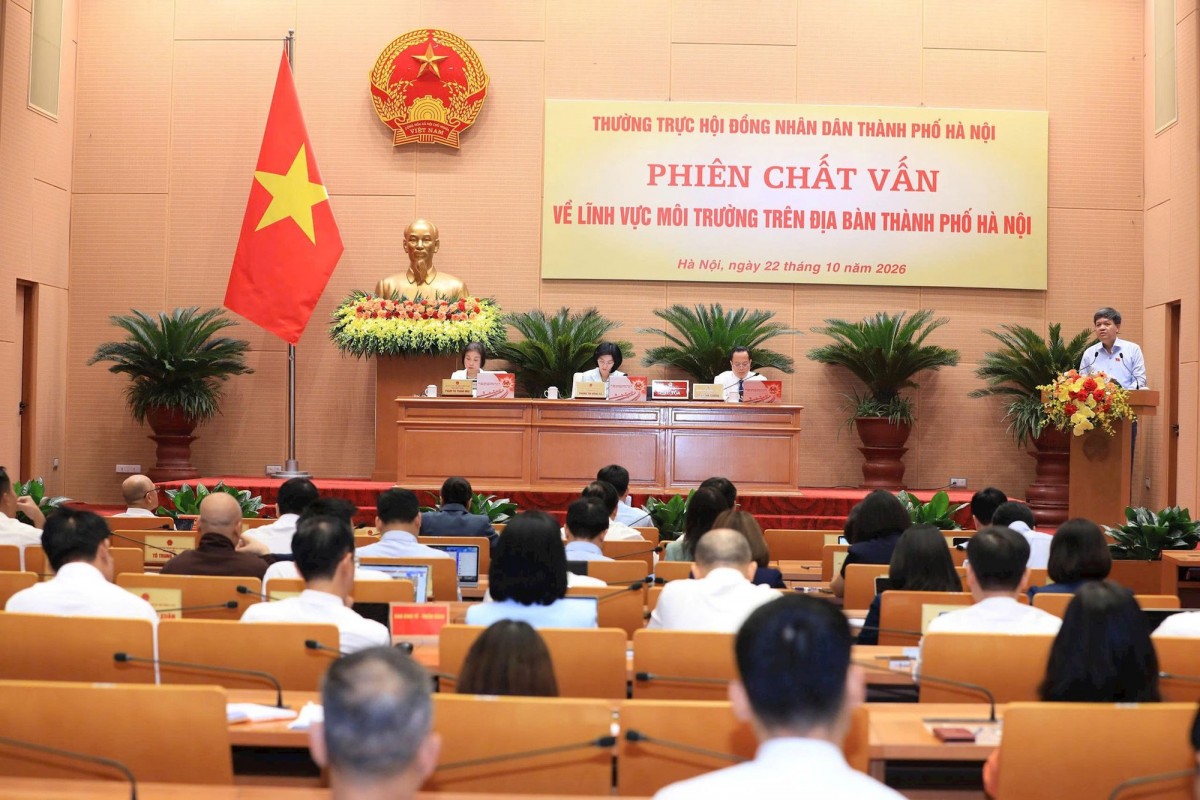 phiên chất vấn của HĐND thành phố Hà Nội sáng 22/10 về lĩnh vực môi trường phiên chất vấn của HĐND thành phố Hà Nội sáng 22/10 về lĩnh vực môi trường