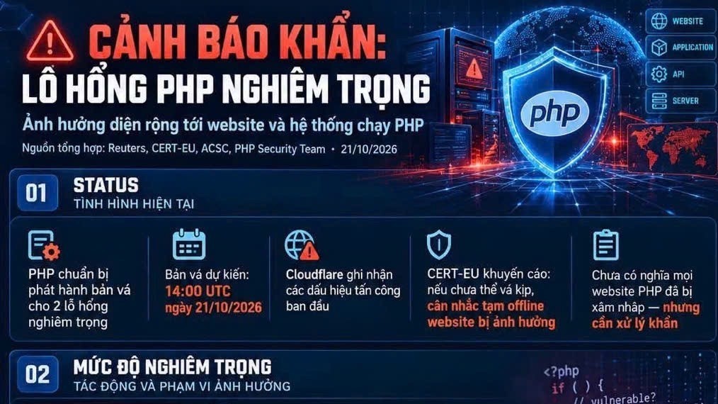 Cảnh báo về lỗ hổng  PHP2Shell và cách khắc phục