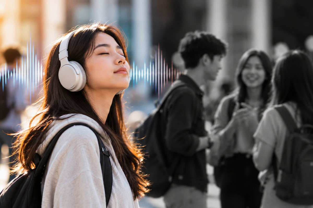 Đeo tai nghe mọi lúc, người trẻ đang đánh mất điều gì? Đeo tai nghe mọi lúc, người trẻ đang đánh mất điều gì?