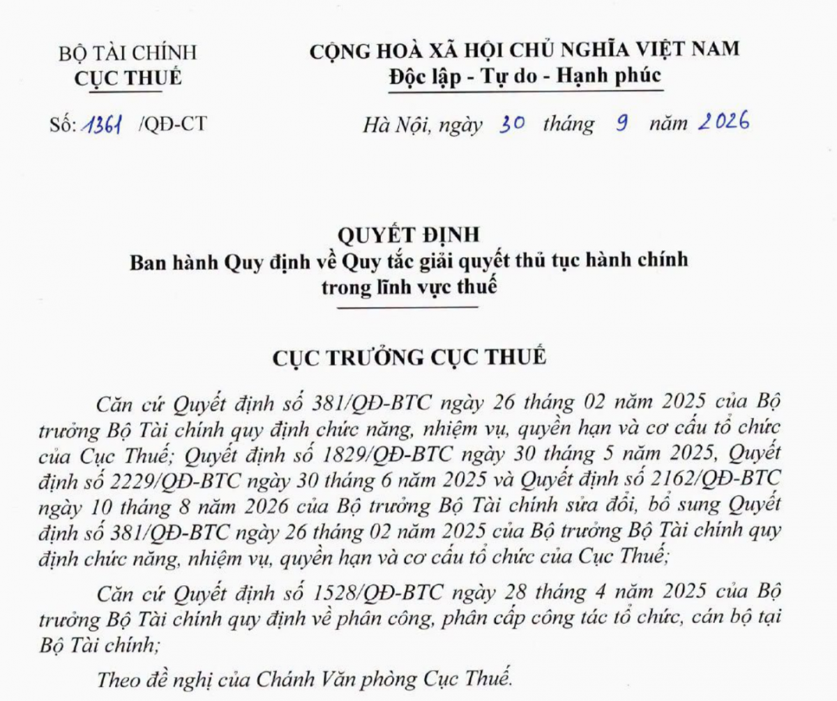 Cục Thuế ban hành 8 quy tắc mới, không để hồ sơ chờ đến hạn Cục Thuế ban hành 8 quy tắc mới, không để hồ sơ chờ đến hạn