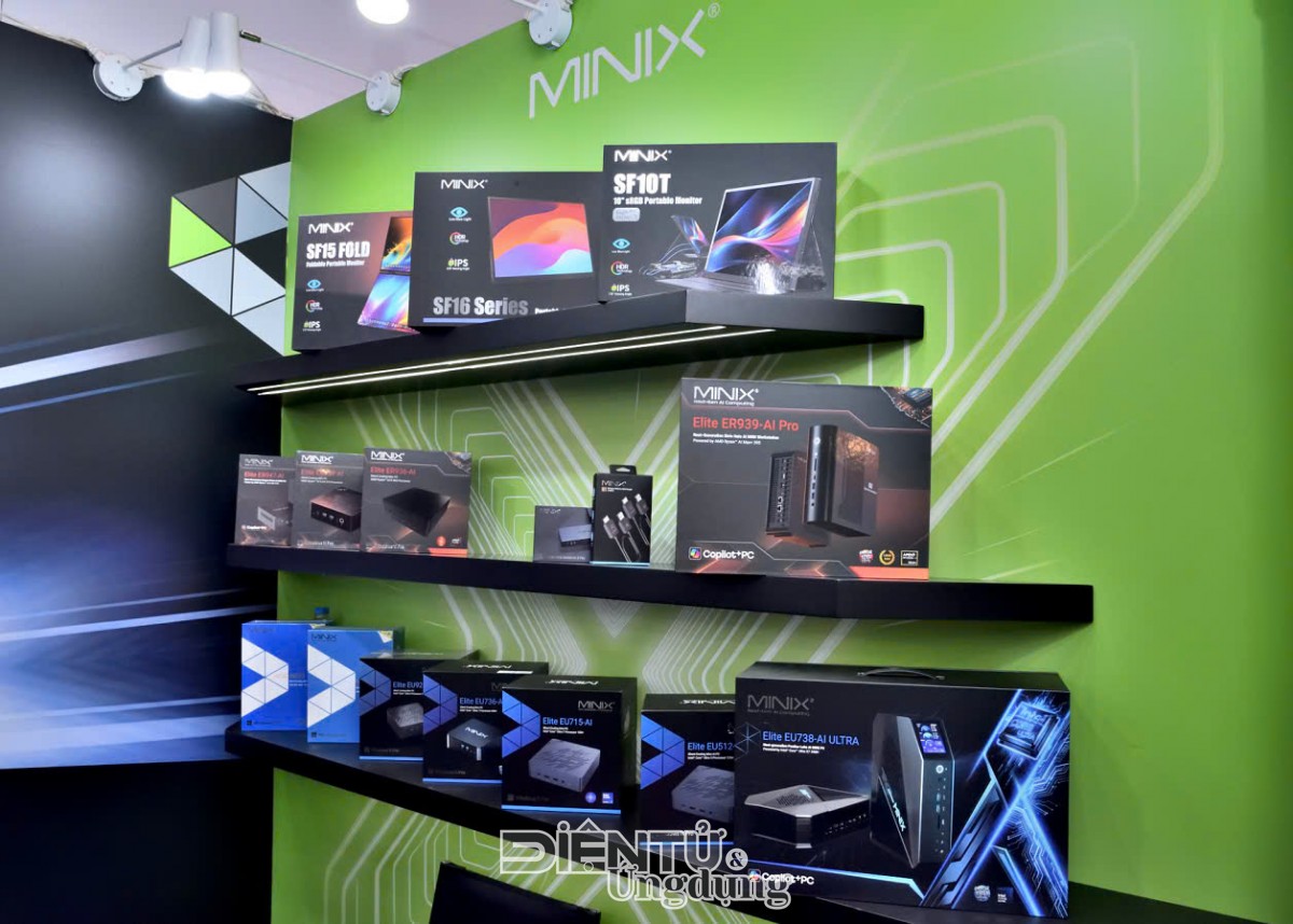 MINIX ra mắt loạt máy trạm AI mini tại Hội chợ Điện tử Hồng Kông