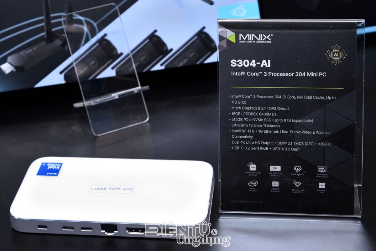 MINIX ra mắt loạt máy trạm AI mini tại Hội chợ Điện tử Hồng Kông