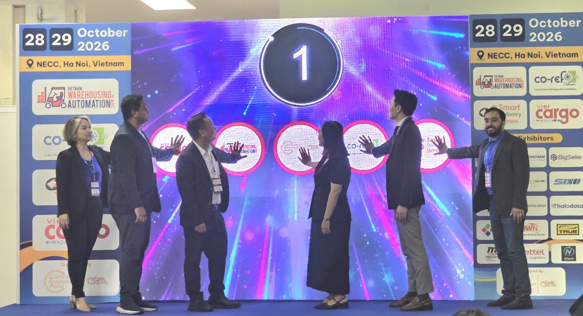 Ban tổ chức nhấn nút khai mạc chuỗi triển lãm quốc tế về Kho vận, Tự động hóa và Logistics Việt Nam 2026