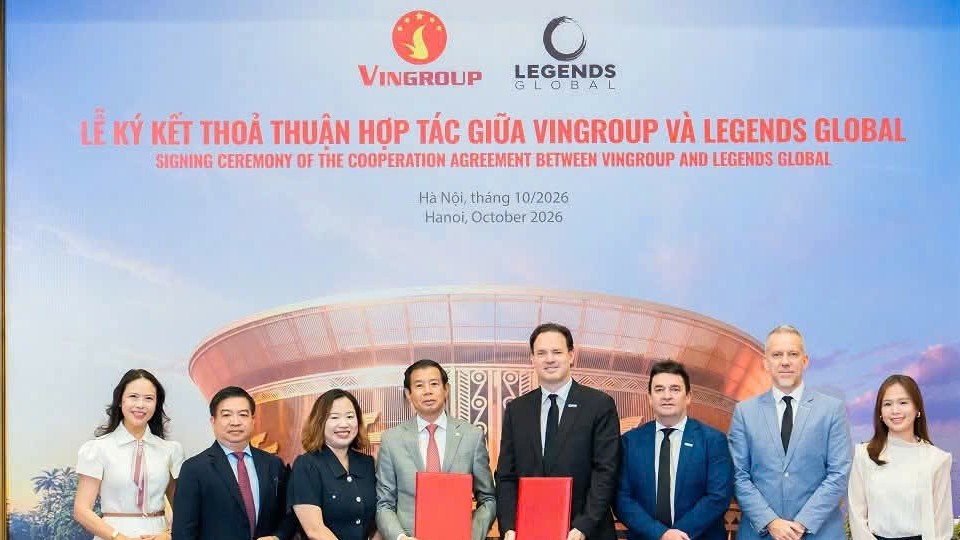 Vingroup hợp tác Legends Global vận hành sân VinFast - Trống Đồng 135.000 chỗ ngồi