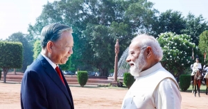 Lễ đón chính thức Tổng Bí thư, Chủ tịch nước Tô Lâm thăm cấp Nhà nước Cộng hòa Ấn Độ
