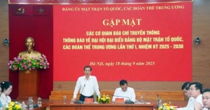 Đại hội đầu tiên của Đảng bộ Mặt trận Tổ quốc, các đoàn thể Trung ương có 350 đại biểu tham dự