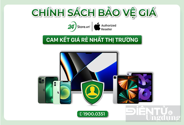 24hStore cam kết bảo vệ giá iPhone 14