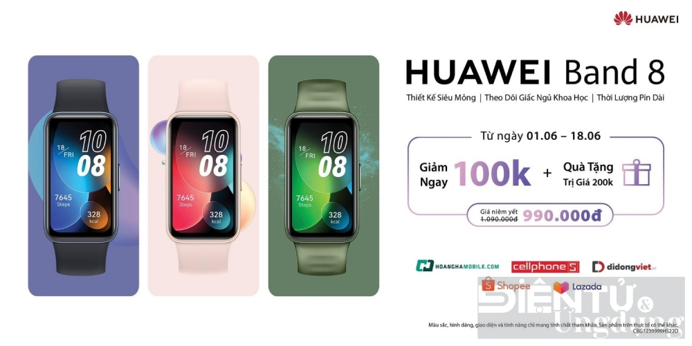 3 ly do ban nen mua huawei band 8