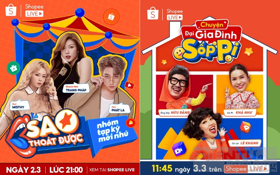 33 shopee live sieu sale vu tru mua sam giai tri bung no dau nam 2024