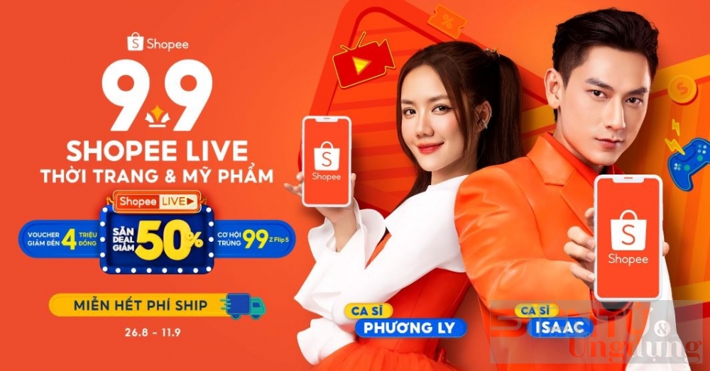 99 shopee live thoi trang my pham quy tu dan sao dinh dam