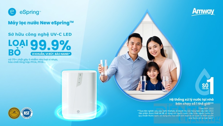 amway ra mat may loc nuoc new espring
