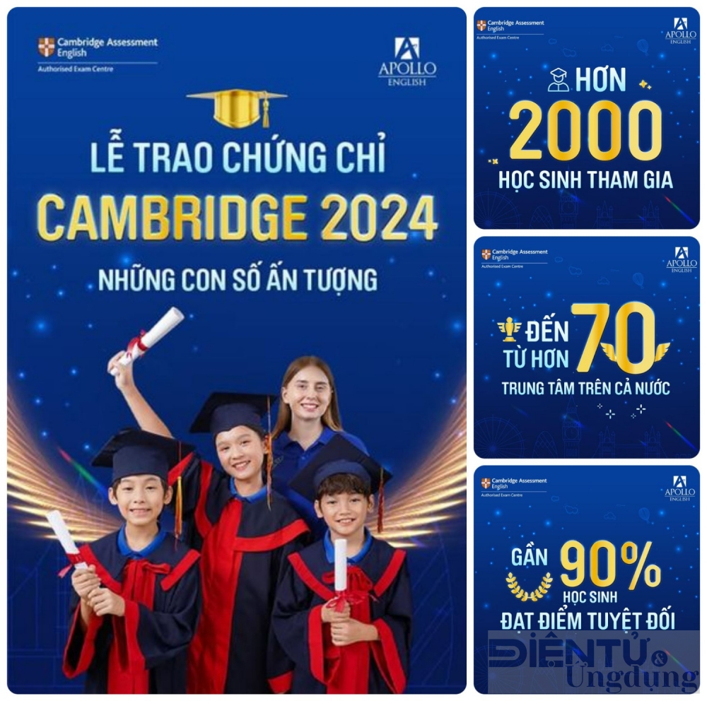 apollo english lap cu dup ky luc viet nam tai le trao chung chi cambridge nam 2024